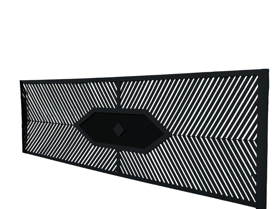 Herringbone Weave Steel Driveway Gate | Model # 160
