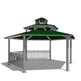 Hexagon Three Tiers Steel Structure Park Gazebo | Model # GAZH3T-Taimco