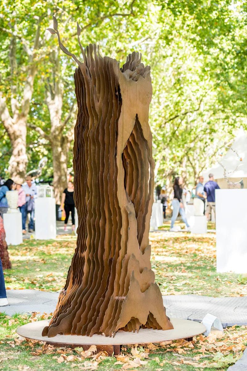 Hollow Tree Sculpture- Estate Sculpture - Outdoor and Indoor Sculpture - Metal Art Decorative Peace | Metal Art Accent - Model # MA1162-Taimco