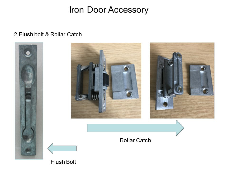 Iron Double Swing Front Door | Traditional Design | Clear Glass Operating Windows | Model # IWD 897-Taimco
