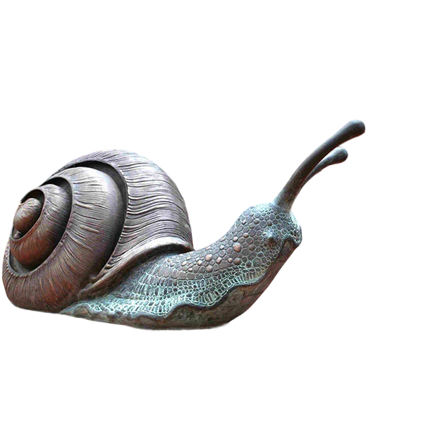 Large Bronze Garden Snail Statue Outdoor Decor Model # MSC1258