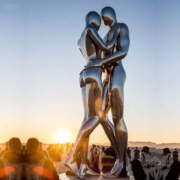 Large Metal Double Figure Sculptures Landscape Decor Model # MSC1326-Taimco