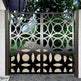 Laser Cut Artistic Circular Design Wrought Iron Pool Gate | Custom Fabrication Metal Garden Gate | Made in Canada – Model # 824-Taimco