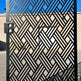 Laser Cut Artistic Criss Cross Design Metal Back Yard Gate| Modern Fabrication Metal Pool Gate | Made in Canada – Model # 721-Taimco