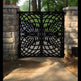 Laser Cut Artistic Doodle Design Iron Yard Gate |Modern Fabrication Metal Garden Gate | Made in Canada – Model # 772-Taimco