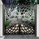 Laser Cut Artistic Doodle Design Iron Yard Gate |Modern Fabrication Metal Garden Gate | Made in Canada – Model # 772-Taimco