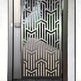 Laser Cut Artistic Doodle M Design Wrought Iron Yard Side Gate| Custom Fabrication Metal Garden Gate | Made in Canada – Model # 723-Taimco