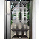 Laser Cut Artistic Geometric Design Metal Back Yard Gate| Custom Fabrication Wrought Iron Garden Gate | Made in Canada – Model # 733-Taimco