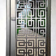 Laser Cut Artistic Geometric Design Metal Pool Gate| Custom Fabrication Metal Garden Gate| Made in Canada -Model # 739-Taimco