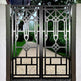 Laser Cut Artistic Geometrical Design Metal Garden Gate | Modern Fabrication Metal Pool Gate| Made in Canada – Model # 763-Taimco