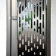 Laser Cut Artistic Illusion Vertical Line Design Metal Garden Gate| Modern Fabrication Iron Pool Gate | Made in Canada – Model # 751-Taimco