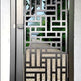 Laser Cut Artistic Rectangular Design Wrought Iron Garden Gate | Modern Fabrication Metal Yard Gate| Made in Canada – Model # 798-Taimco
