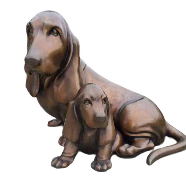 Life Size Bronze Dachshund Garden Memorial Statue Dog Yard Art Decor Model # MSC1271