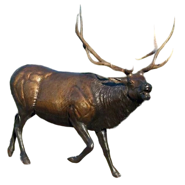 Life Size Bronze Elk Outdoor Statue Garden Decor Model # MSC1272