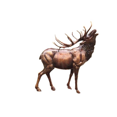 Life-Size Garden Yard Decor Bronze Elk Statue Model # MSC1273