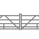 Manual Swing A-Series Tubular Galvanized Steel Double and Single Barrier Gate | Made in Canada– Model # MSG 893-Taimco