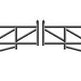 Manual Swing N-Series Tubular Galvanized Steel Double and Single Barrier Gate | Made in Canada– Model # MSG 890-Taimco