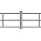 Manual Swing O-Series Tubular Galvanized Steel Double and Single Barrier Gate | Made in Canada– Model # MSG 891-Taimco