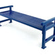 Metal Bench Aluminum Frame Casting & Steel Slat Seating | Without Back & Arms | Model MB189-BL-Taimco