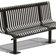 Metal Bench Steel Top and Back Steel Slat | Model MB186-Taimco