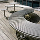 Metal Waves Outdoor Bench | Model COLL1700-Taimco