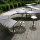 Metal Waves Outdoor Bench | Model COLL1700-Taimco