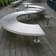 Metal Waves Outdoor Bench | Model COLL1700-Taimco
