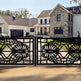 Modern 3D Laser Cut Artistic Doodle Design Iron Garden Gate | Custom Fabrication Metal Back Yard Gate | Made in Canada – Model # 774-Taimco