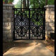 Modern 3D Laser Cut Artistic Doodle Design Iron Garden Gate | Custom Fabrication Metal Back Yard Gate | Made in Canada – Model # 774-Taimco
