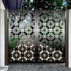 Modern 3D Laser Cut Artistic Geometric Design Metal Garden Gate| Custom Fabrication Metal Pool Gate | Made in Canada – Model # 779-Taimco
