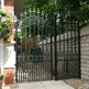Modern Doodle Design Wrought Metal Back Yard Gate | Classic Fabrication Iron Fence Yard Gate | Made in Canada – Model # 873-Taimco