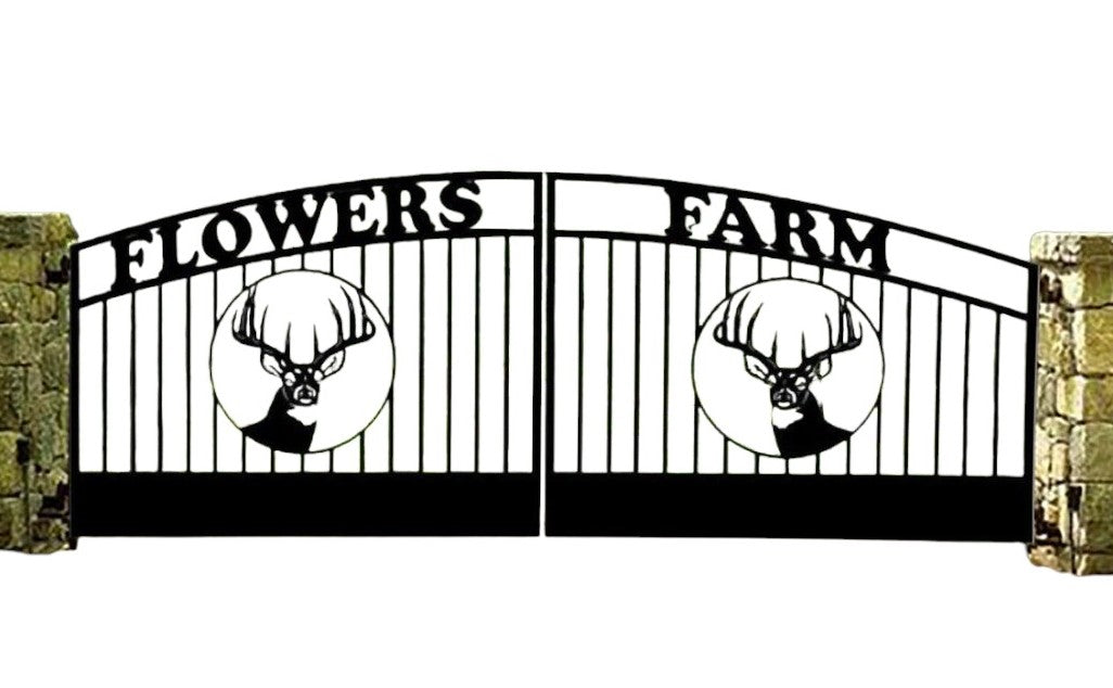 Modern Heavy Duty Farm Driveway Gate | Custom Fabricated Entrance Gate | Made in Canada – Model #410