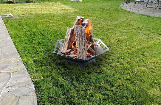 Modern Hexagon Shape Fire Pit Bowl | Custom Fabrication; Outdoor Fire Bowl | Made in Canada – # WBFP649-Taimco