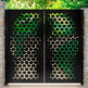 Modern Laser Cut Abstract Design Metal Pool Gate | Modern Fabrication Wrought Iron Floral Cut Garden Gate | Made in Canada– Model # 254-Taimco