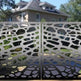 Modern Laser Cut Artistic Design Wrought Iron Back Yard Gate | Custom Fabrication Metal Pool Gate | Made in Canada – Model # 827-Taimco