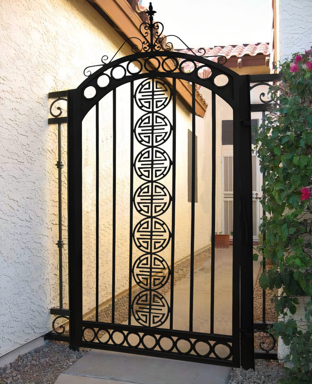Modern Sleek Design Metal Garden Gate | Custom Fabrication Metal Fence Back Yard Gate |Made in Canada– Model # 322-Taimco