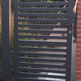 Modern Solid Horizontal Stripe Metal Side walk Gate | Unique Custom Fabrication Metal Garden Gate | Made in Canada – Model # 213-Taimco