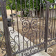 Modern Spiral Vintage Metal Back Yard Gate | Visual Art custom fabrication Metal Yard side Gate| Made in Canada – Model # 867-Taimco