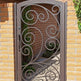 Modern Spiral Vintage Metal Back Yard Gate | Visual Art custom fabrication Metal Yard side Gate| Made in Canada – Model # 868-Taimco