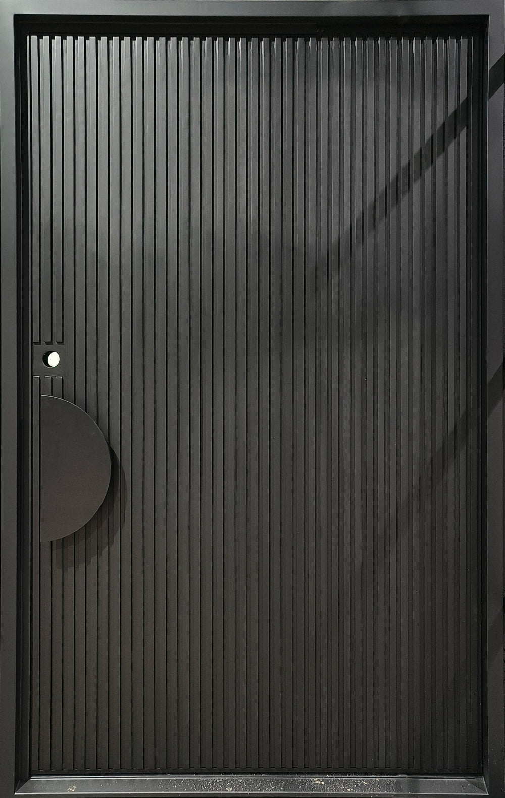 Modern Strap Iron Door | Square Top With kickplate | Model # IWD 1068-Taimco