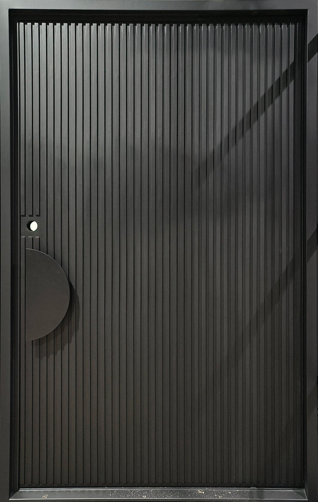 Modern Strap Iron Door | Square Top With kickplate | Model # IWD 1068-Taimco