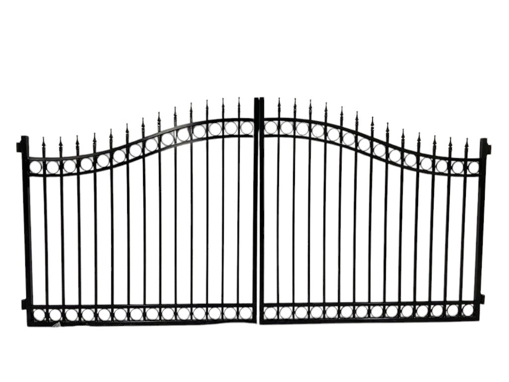 Modern Unique Design Driveway Gate | Custom Fabricated Heavy Duty Entrance Gate | Made in Canada – Model #197