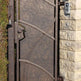 Modern Zip Design Metal Back Yard Gate| Custom Fabrication Sturdy Steel Yard Gate| Made in Canada – Model # 837-Taimco