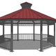 Octagon Two Tiers Steel Structure Park Gazebo 26' | Model # GAZO2TN-Taimco