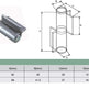 Open Welding Hinge With Washer | Model # OWHB-185 ( Pack of 100 )-Taimco