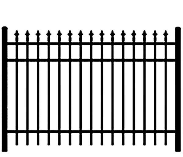 Ornamental Aluminum Finials Fence Panel - Model # FP912-Taimco