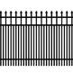 Ornamental Aluminum Finials Fence Panel - Model # FP948-Taimco