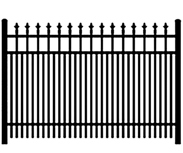 Ornamental Aluminum Finials Fence Panel - Model # FP948-Taimco