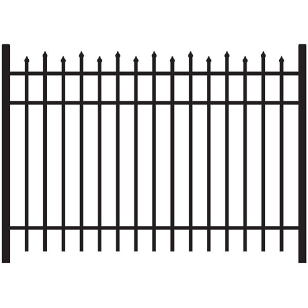 Ornamental Aluminum Finials Fence Panel - Model # FP951-Taimco