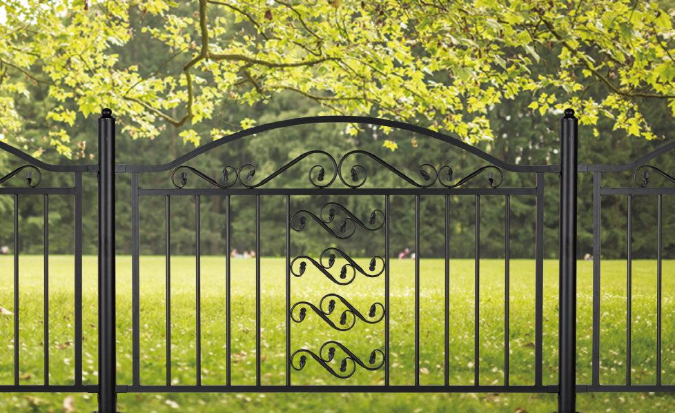 Ornamental Fence Panel - Wrought Iron Fence | Heavy Duty Metal Fence | Made in Canada – Model # FP916-Taimco